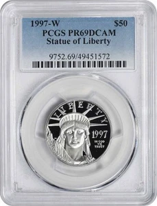 1997-W $50 American Platinum Eagle PR69DCAM PCGS - Picture 1 of 2