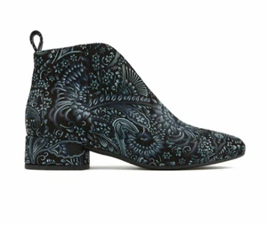 NEU EMBASSY LONDON Iris Nubuk Zip Ankle Damen Bootie EU 40 - Schwarz/Blau Silber - Bild 1 von 16