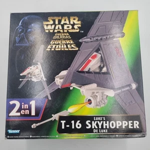 KENNER Star Wars Power Of The Force Luke Skywalker’s T-16 Skyhopper 2-in-1 - Picture 1 of 7