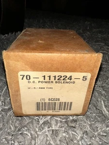 White Rodgers 70-111224 Solenoid, SPNO, 12 VDC Isolated Coil, Continuous Duty - Picture 1 of 5