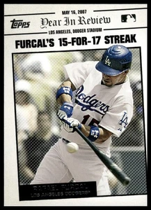 2008 Topps #YR46 Rafael Furcal Year in Review Los Angeles Dodgers NM+ - Picture 1 of 2