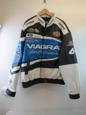 Vintage Mark Martin NASCAR JH Design leather jacket size 2XL - Image 1 of 4