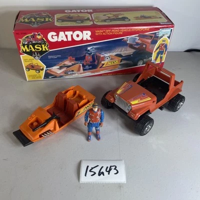 Gator w/Dusty Hayes & Box M.A.S.K.  MASK Kenner Parker Toys Vintage Jeep 15G43 - Image 1 of 4