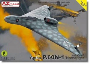 AZ Model 1/72 Gotha P.60N-1 Luftwaffe Night Fighter 1946 modellino in plastica AZM7892 ( - Foto 1 di 3