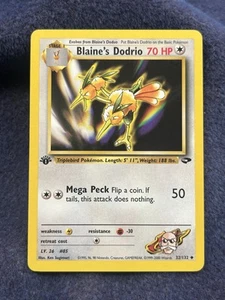2000 Pokemon Gym Challenge 1st Edition Blaine's Dodrio #32/132 - Picture 1 of 2