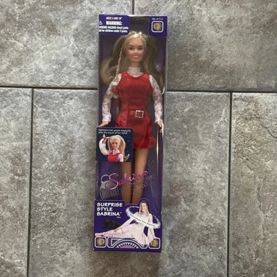 Muñeca estilo sorpresa Sabrina la bruja adolescente 1997 Melissa Joan Hart nueva en caja Kenner Foto 1 de 4