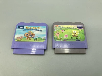Vtech V.Smile 2 Game Cartridges LOT SPONGEBOB, ZAYZOO, Untested - Image 1 of 3