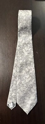 Gravata de poliéster vintage de comprimento 56,5 pol. Walt Disney Company Store - Imagem 1 de 4