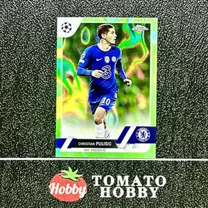 TOPPS CHROME UEFA 2022-23 CHRISTIAN PULISIC GREEN LAVA REFRACTOR 1:48000 CHELSEA - Picture 1 of 2