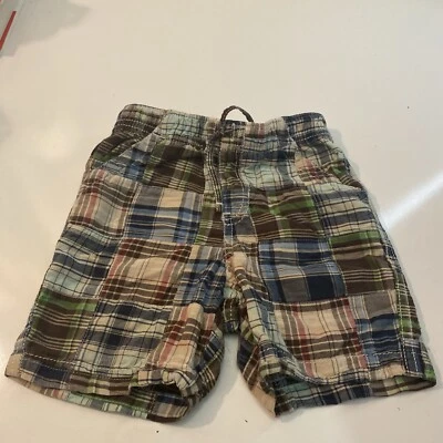 Pantalones Cortos Sonoma a Cuadros Niños Talla 24 M Marrón Cintura Elástica Informales Foto 1 de 4