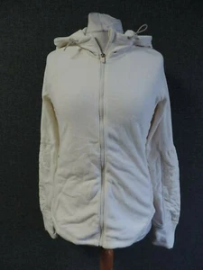 Abercrombie & Fitch Hooded Fleece Jacket Cream UK L LN112 OO 14 - Picture 1 of 3