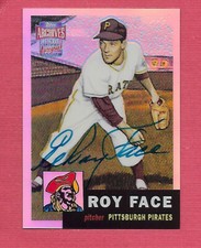 2001 Topps Archives Reserve Certified Autograph Issue Elroy Face