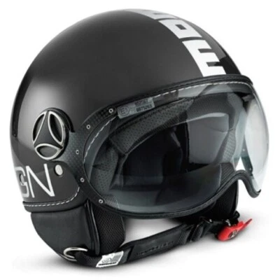 CASCO MOMO FGTR CLASSIC Mono E2206 MAT BLACK/WHITE Taglie S-L-XL Foto 1 de 2