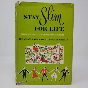 Vintage Stay Slim For Life Diet Cookbook by Ida Jean Kain - 1958 - Hardcover DJ - Picture 1 of 11
