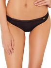 Gossard Glossies Thong Briefs Womens Size 14-16 Large Black 6276