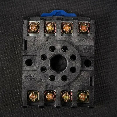 NEW 8 Pin Octal Base Socket For Plug In Relay DIN & Panel Mount 27E122 27E891 - Image 1 of 4