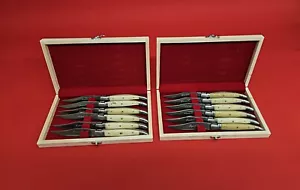 Juego de 12 cuchillos para carne con mango Laguiole francés - Imagen 1 de 8