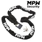 MPW Heavy Duty Motorcycle Motorbike Scooter Security Chain & Padlock - 2M