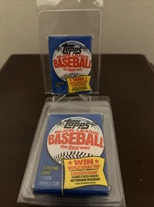 1983 Topps Baseball  Wax Pack from  BBCE Box 1 pack with Custom Holder - Picture 1 of 3