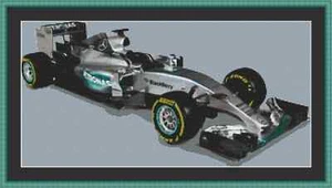 Mercedes F1 Car Cross Stitch Kit - Picture 1 of 2