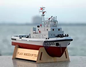 PLAN 3200HP Tug Boat 1:100 356mm 14" RC Modesl Ship Kit - Picture 1 of 14