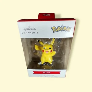 Pokemon Pikachu Hallmark Collectible Christmas Tree Ornament 2021 Vaulted  - Picture 1 of 5