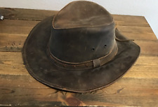 Conner Hats Leather Shape Crush High Sierra Western Cowboy Brown A1008-4 Sz XL