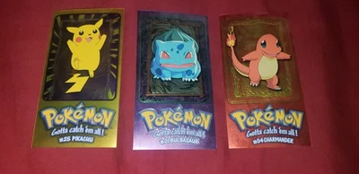 3 of the 5 Pokémon 1999 TOPPS Series # 1 Jumbo Oversized Set 5 Of 5 Cards - Image 1 of 4
