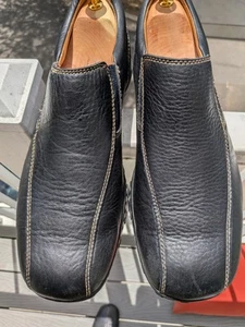 Scarpe eleganti mocassino casual slip on BORN uomo pelle nera 12/46 - Foto 1 di 23