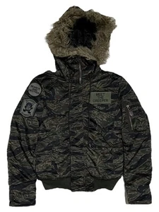 Hysteric Glamour Fur Bomber Flight Jacket - Picture 1 of 9