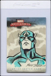 2007 Marvel Masterpieces Sketchkarte von: Polo Jasso - Bild 1 von 2