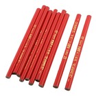 10 Pz nero condurre Graphite 6.9" lunghezza rosso falegnamematita