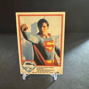 1978 Topps DC Comics Superman #83 Christopher Reeve plays Superman VG - Picture 1 of 2