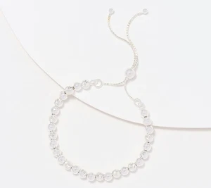 Pulsera Bolo UltraFina Plata 950 Ajustable Cuentas, Talla Única - Imagen 1 de 2