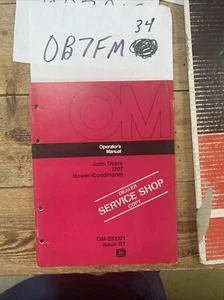 John Deere 1207 Mower Conditioner Owner Operator Manual OME61321 NOS - Picture 1 of 10