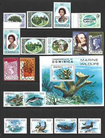 DOMINICA 1979 -86 SUPERB UNMOUNTED MINT FULL COLLECTION  WITH 50 + M/SHEETS Cover