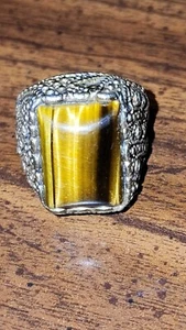 Stylish stainless ring men Tiger Eye  - Picture 1 of 8