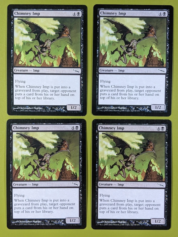 Chimney Imp x4 Mirrodin 4x Playset Magic the Gathering MTG  - Image 1 of 1