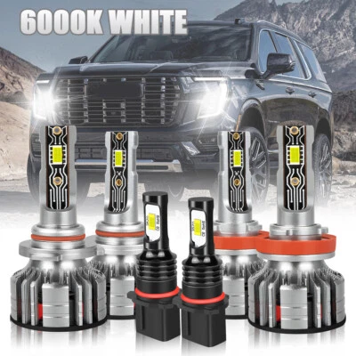 For Toyota Highlander 2011 2012 2013  LED Headlight High Low Beam + Fog Lights - Image 1 of 4