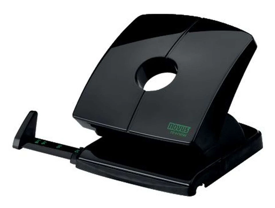 Novus® Locher B230 re+new - 30 Blatt, 4-fach Lochung möglich, schwarz