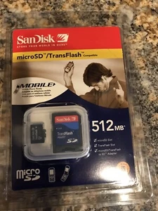 NEW Sealed SanDisk 512MB CF Compact Flash Camera Memory Card - Picture 1 of 1