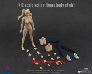 Figura de acción CRAZY FIGURE 1/12 6 pulgadas niña asiática vegana LT004 en stock - Imagen 1 de 10
