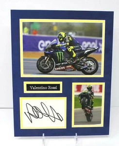 Expositor de fotos montado firmado por Valentino Rossi + certificado de autenticidad campeón del mundo de MotoGP - Imagen 1 de 1