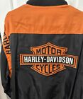 Harley Davidson 100% poliester kurtka jeździecka/wyścigowa XL pomarańczowa czarna wodoodporna
