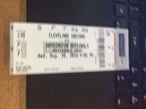 Boleto de boleto de los Indios de Washington vs Cleveland 2016 8/10 - Imagen 1 de 1