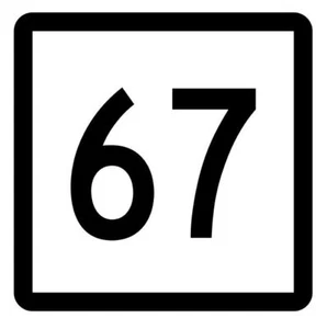 Connecticut State Highway 67 Sticker Decal R5096 Highway Route Sign - Picture 1 of 1