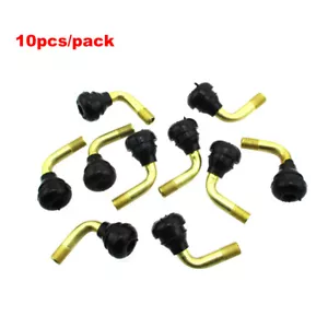 10x PVR70 Tubeless Tire Valve Stems 90° For Motorcycle Quad Moped Dirt Pit Bike - Picture 1 of 8