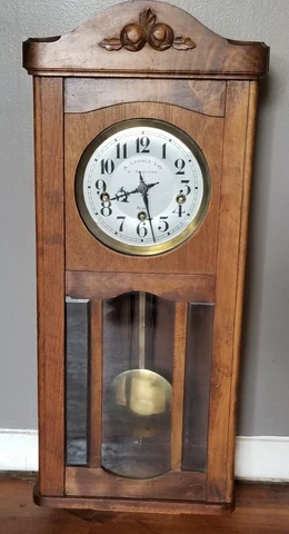 Rare Vintage 1932 French Wall Clock Westminster Reims A L'etoile D'or for Repair Cover