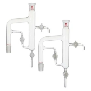 Distributore Acqua Reflusso Borosilicato - Separatore Vetreria Laboratorio Chimico - Foto 1 di 13