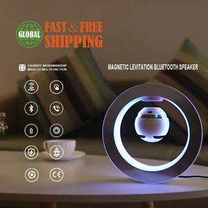3D Floating Magnetic Levitation LED Colorful lamp Wireless Bluetooth Speaker